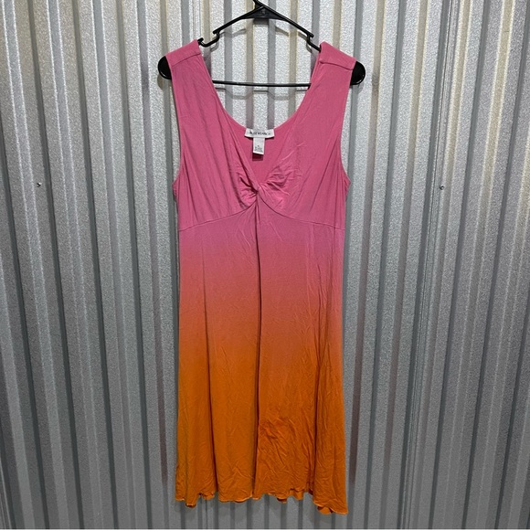 Cruise Wear and Co. Dresses & Skirts - Pink and orange ombre sleeveless dress Size extra large